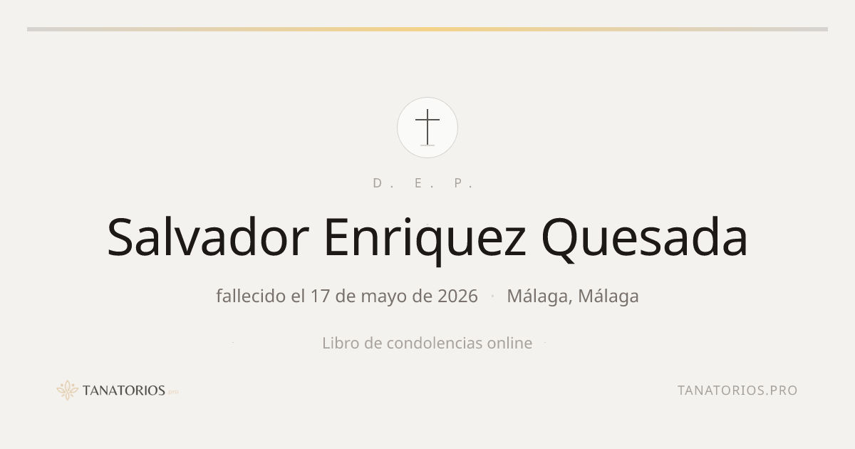 Memorial de Salvador Enriquez Quesada
