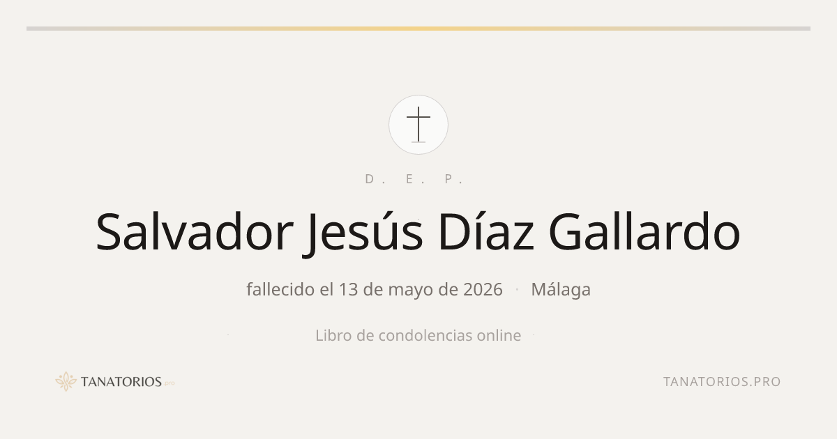 Memorial de Salvador Jesús Díaz Gallardo