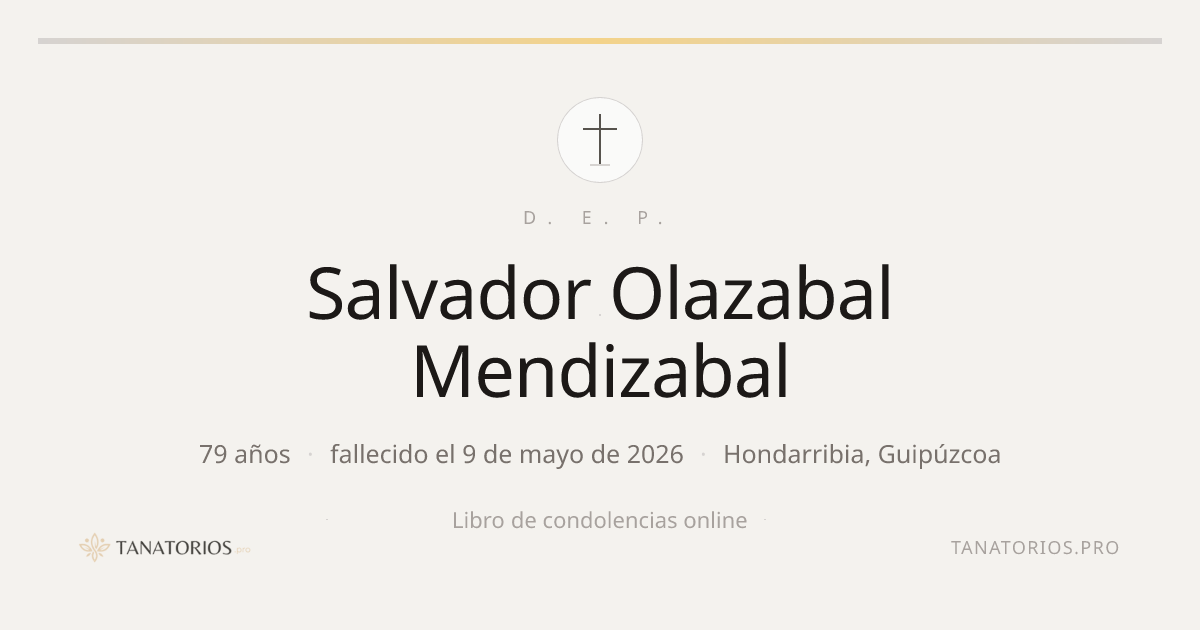 Memorial de Salvador Olazabal Mendizabal