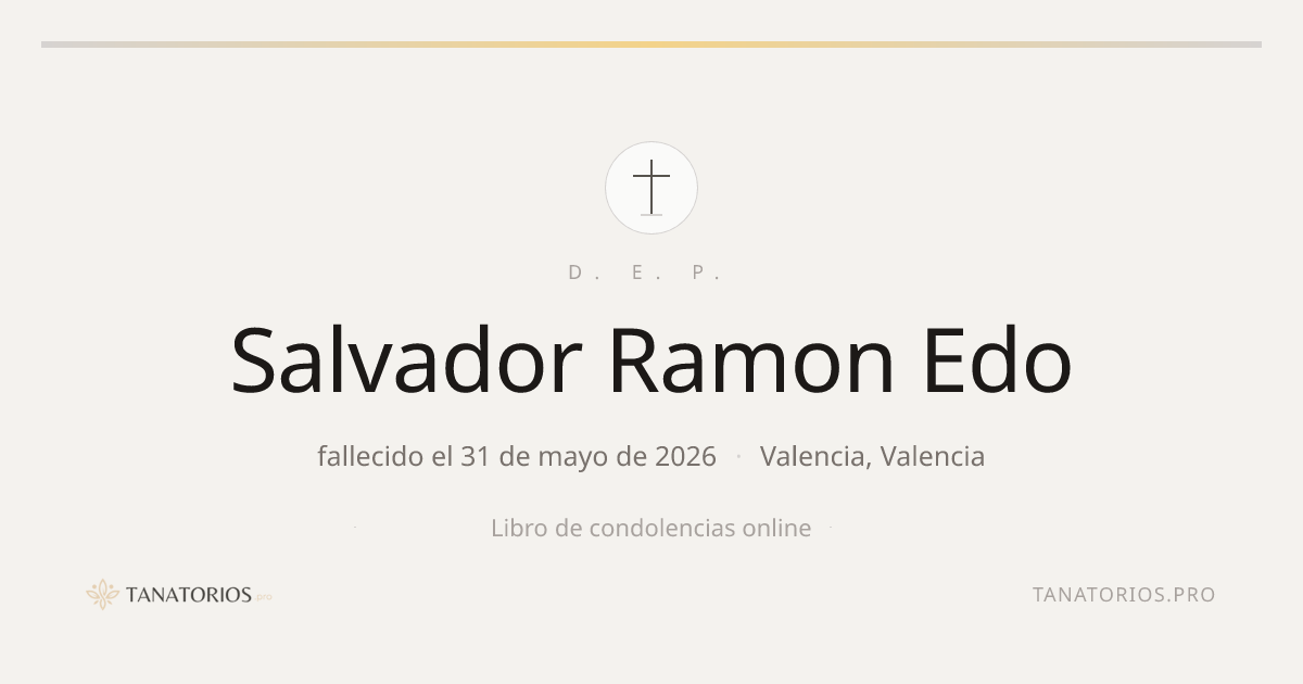 Memorial de Salvador Ramon Edo