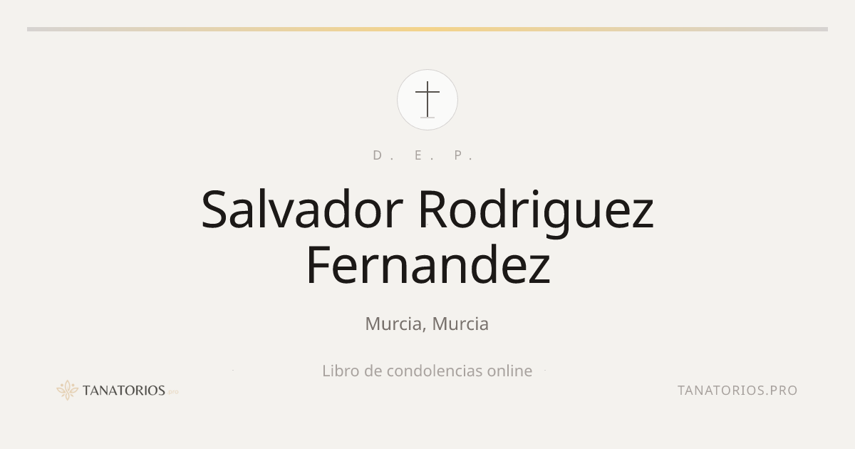 Memorial de Salvador Rodriguez Fernandez