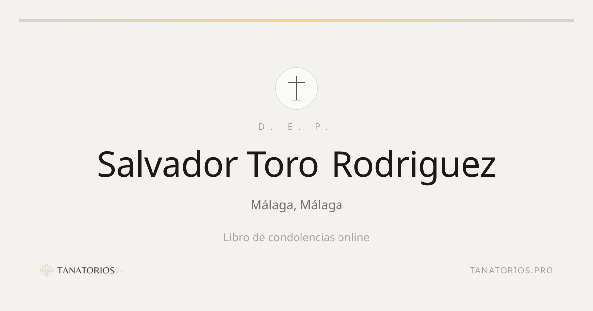 Memorial de Salvador Toro Rodriguez