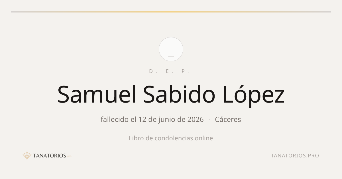 Memorial de Samuel Sabido López