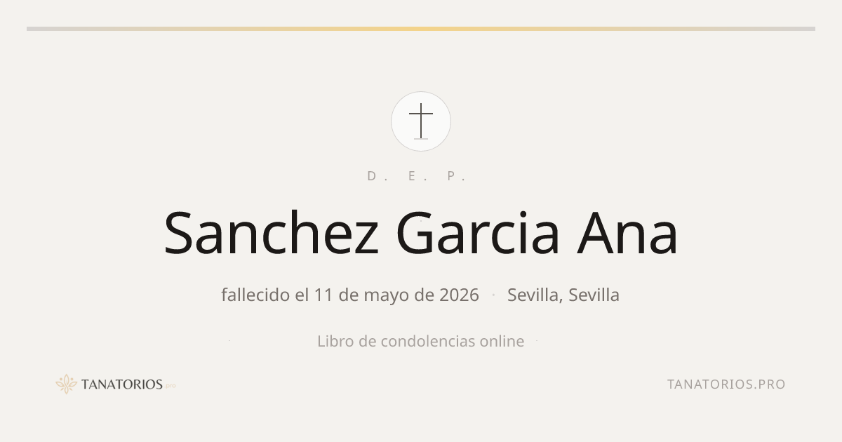 Memorial de Sanchez Garcia Ana