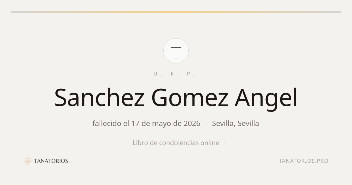 Memorial de Sanchez Gomez Angel