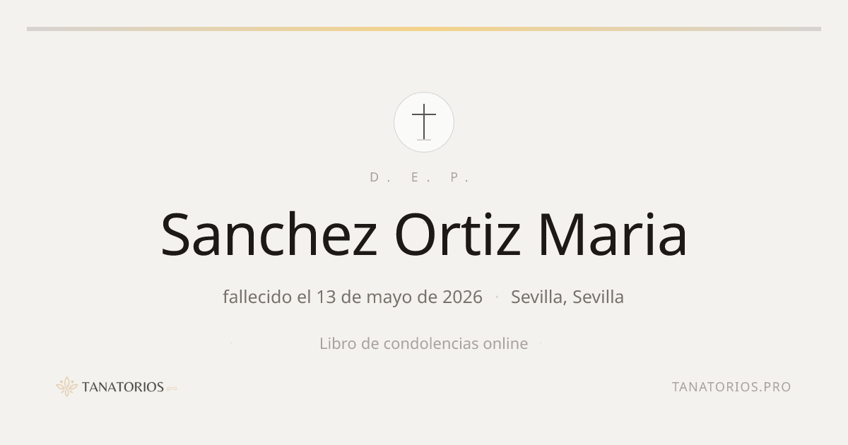 Memorial de Sanchez Ortiz Maria
