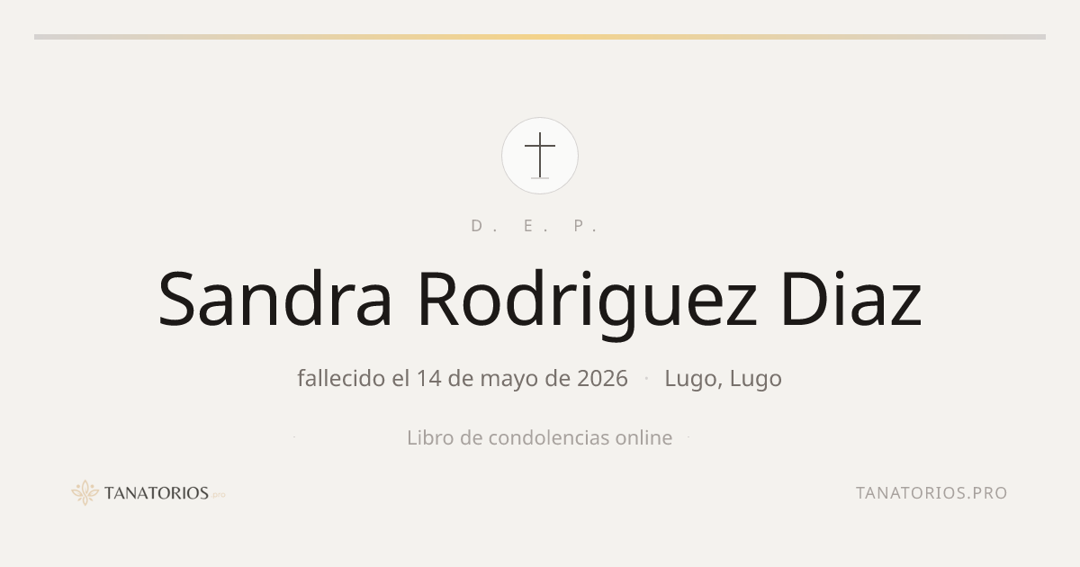 Memorial de Sandra Rodriguez Diaz