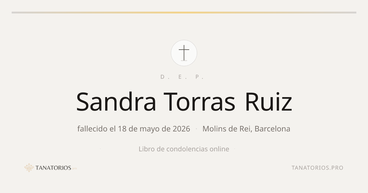 Memorial de Sandra Torras Ruiz