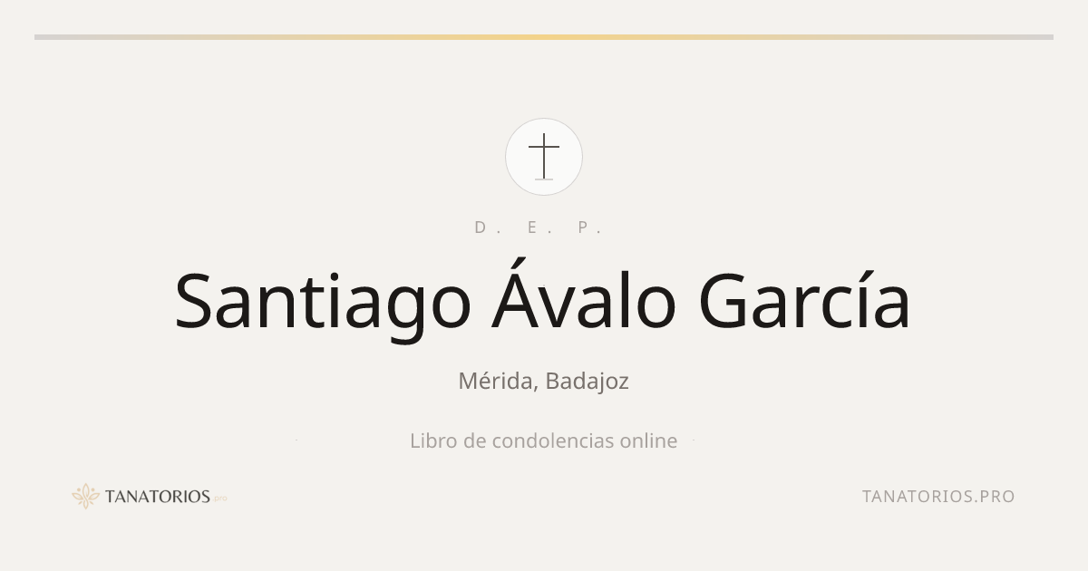 Memorial de Santiago Ávalo García