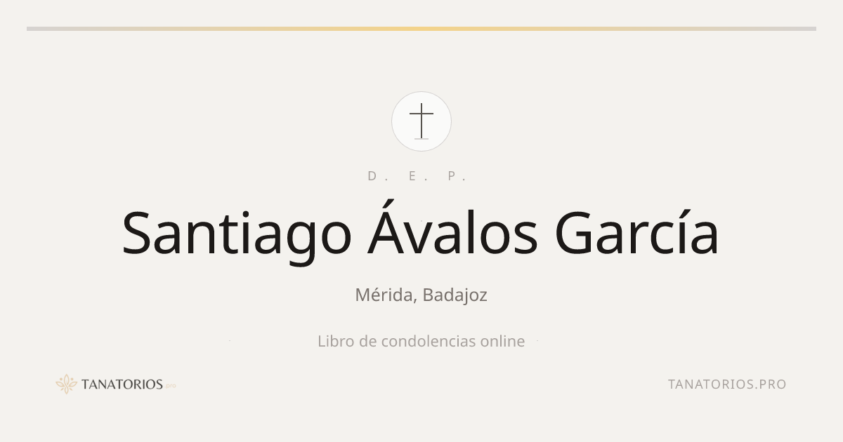 Memorial de Santiago Ávalos García
