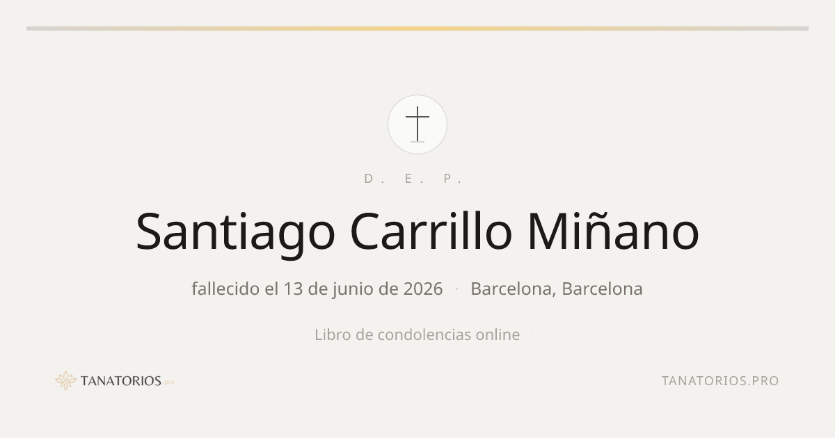 Memorial de Santiago Carrillo Miñano