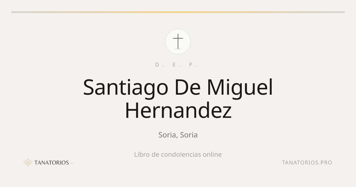Memorial de Santiago De Miguel Hernandez