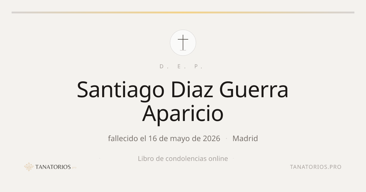 Memorial de Santiago Diaz Guerra Aparicio