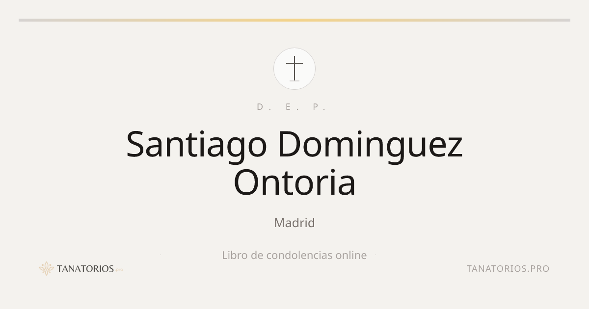 Memorial de Santiago Dominguez Ontoria