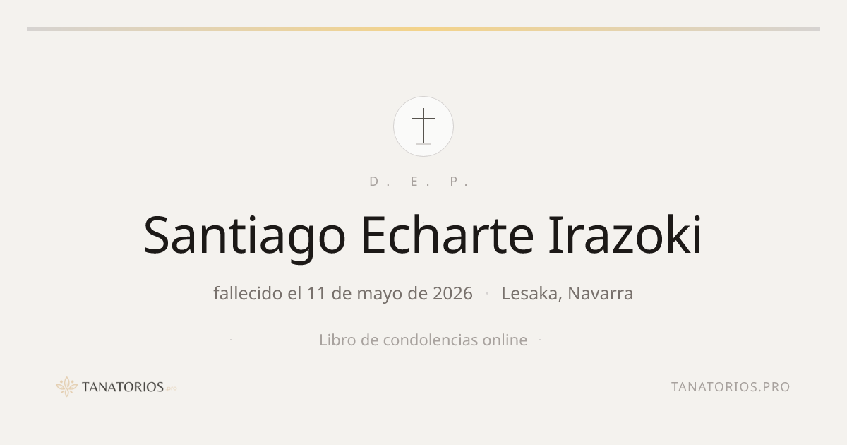 Memorial de Santiago Echarte Irazoki