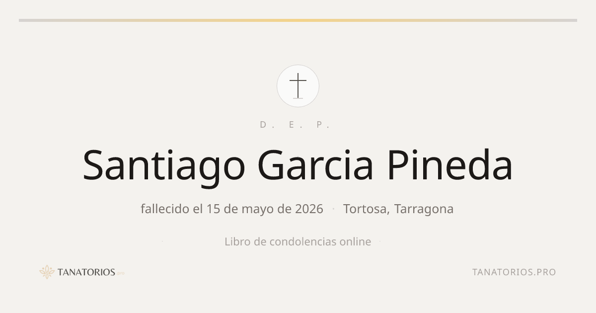 Memorial de Santiago Garcia Pineda
