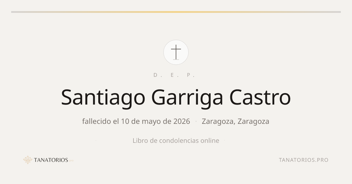 Memorial de Santiago Garriga Castro