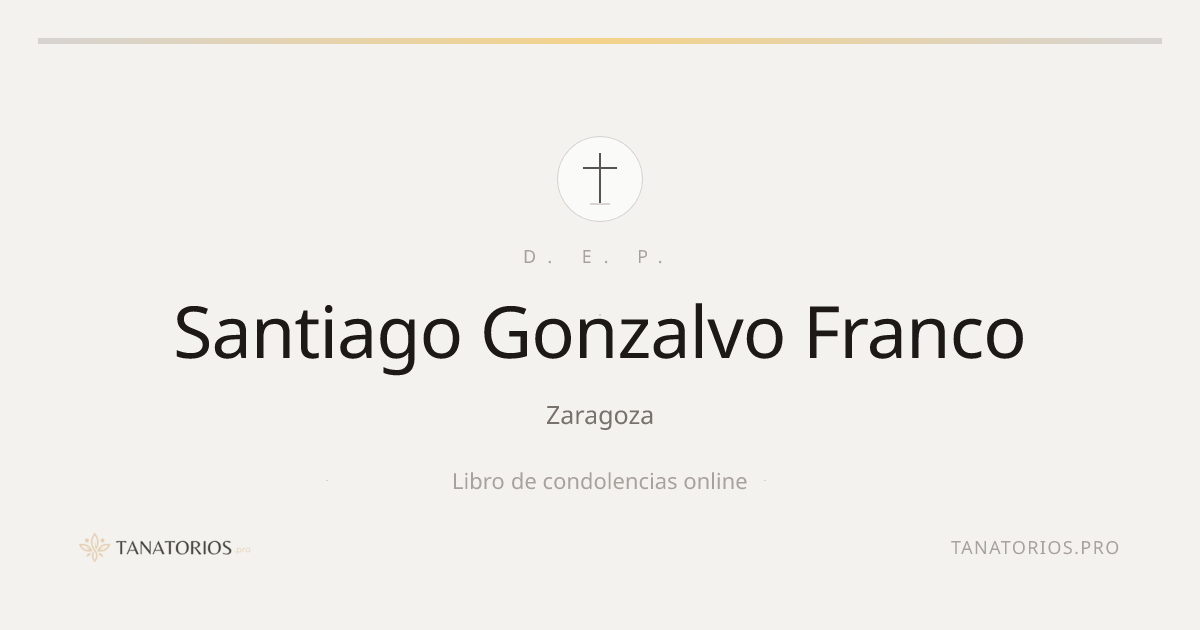 Memorial de Santiago Gonzalvo Franco