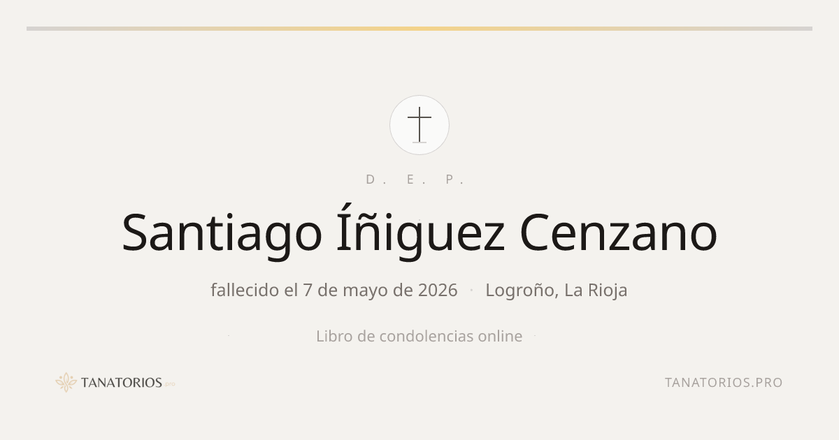 Memorial de Santiago Íñiguez Cenzano
