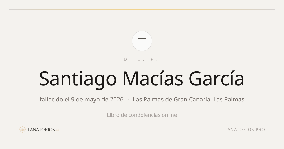 Memorial de Santiago Macías García