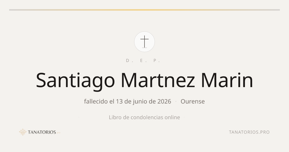 Memorial de Santiago Martnez Marin