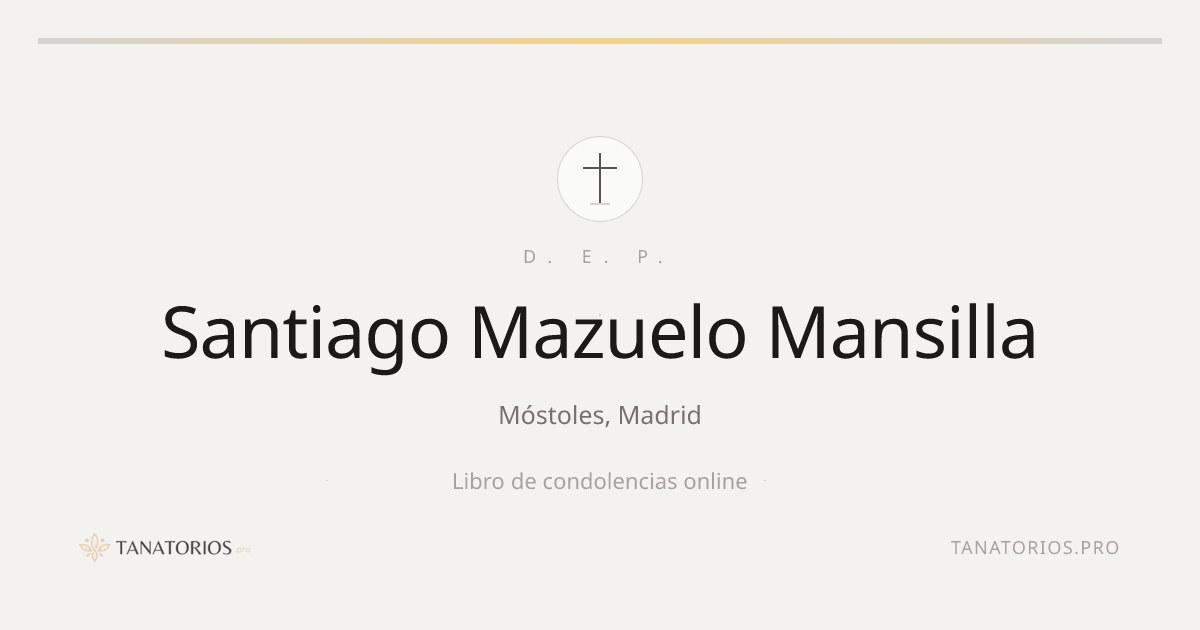 Memorial de Santiago Mazuelo Mansilla
