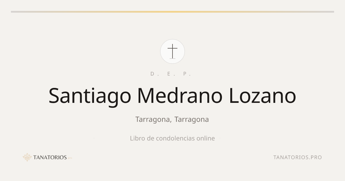 Memorial de Santiago Medrano Lozano