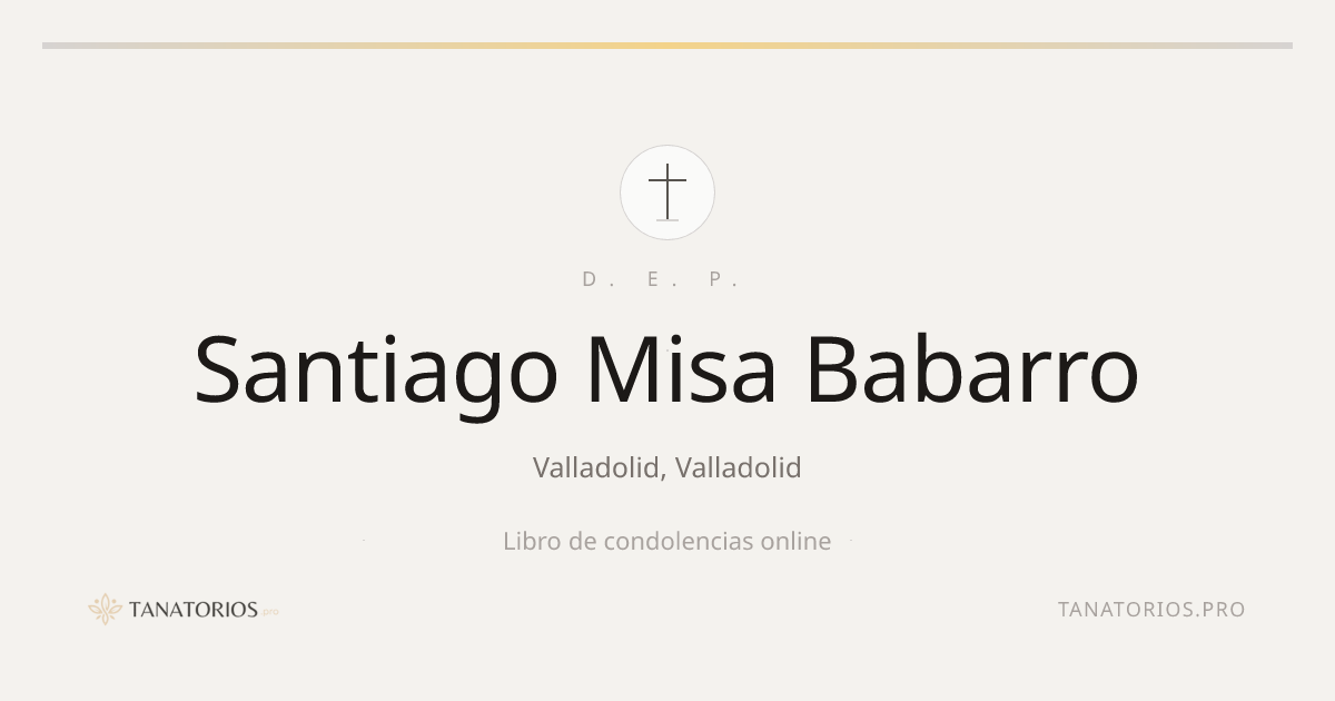 Memorial de Santiago Misa Babarro