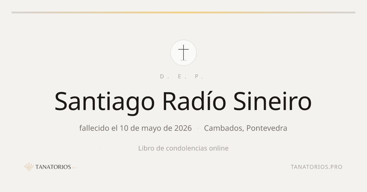 Memorial de Santiago Radío Sineiro