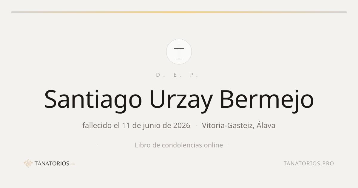 Memorial de Santiago Urzay Bermejo