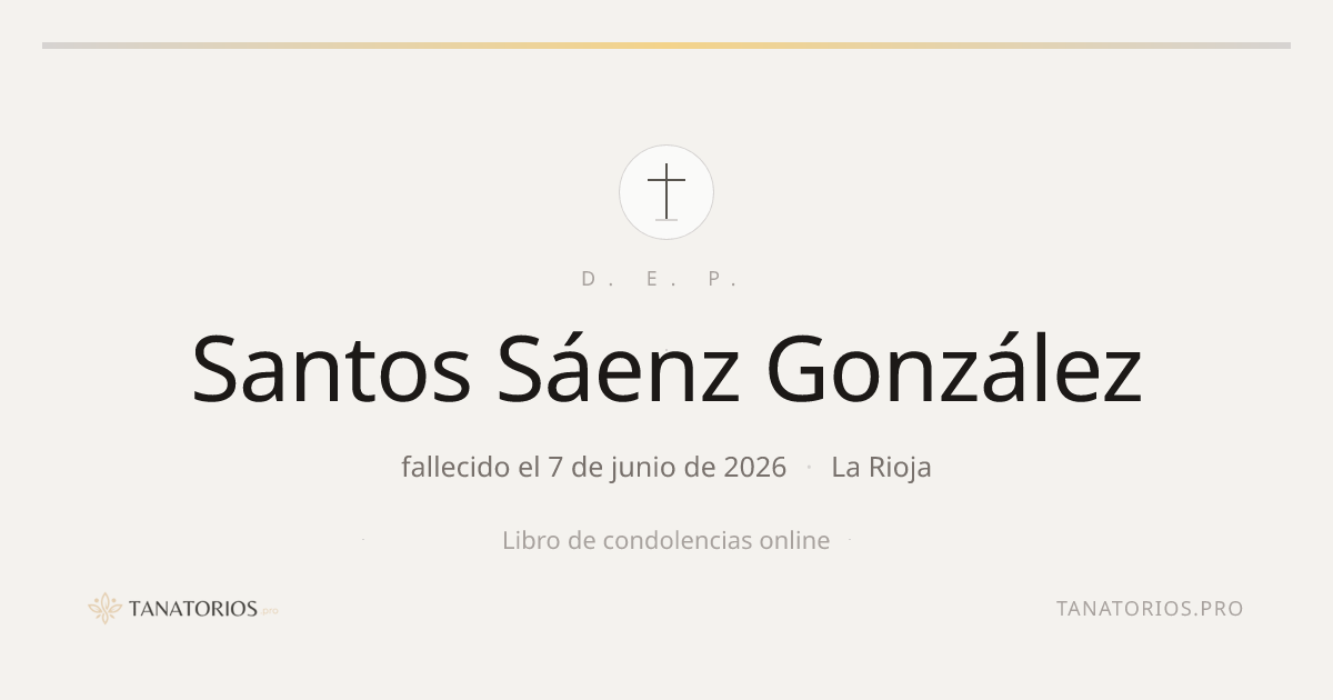 Memorial de Santos Sáenz González