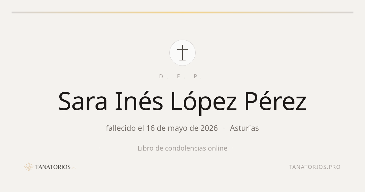 Memorial de Sara Inés López Pérez