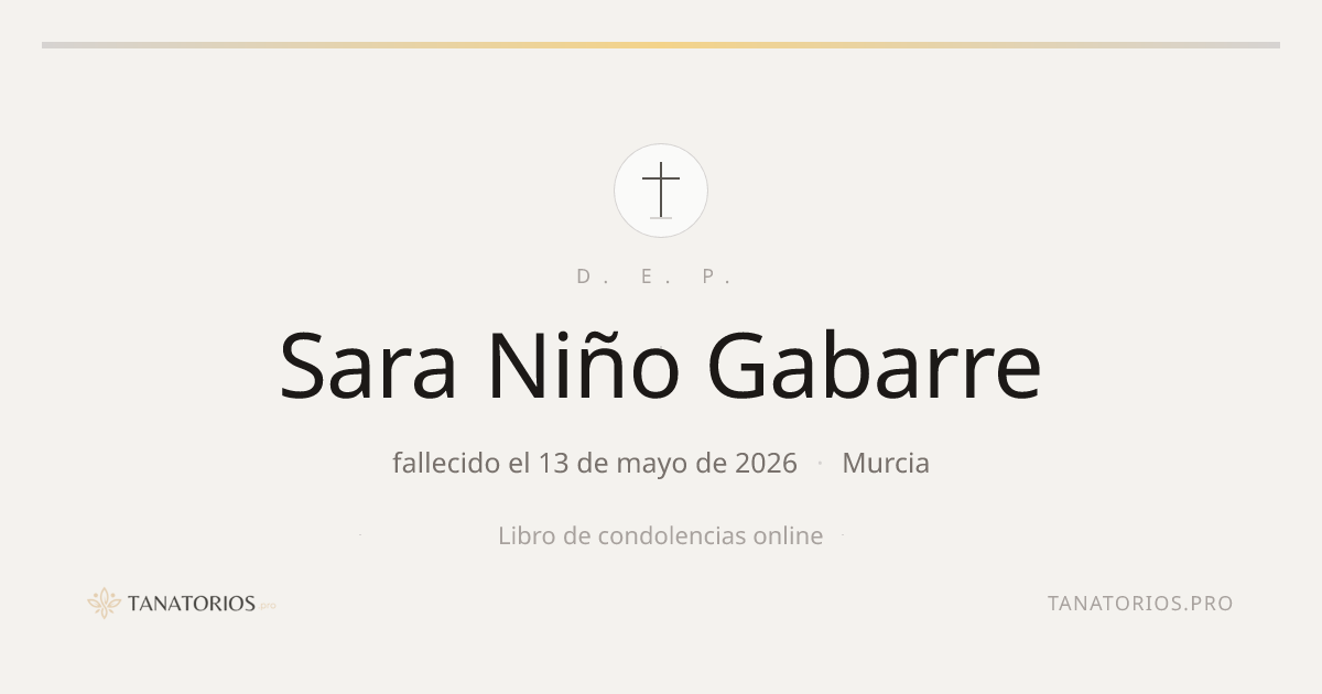 Memorial de Sara Niño Gabarre
