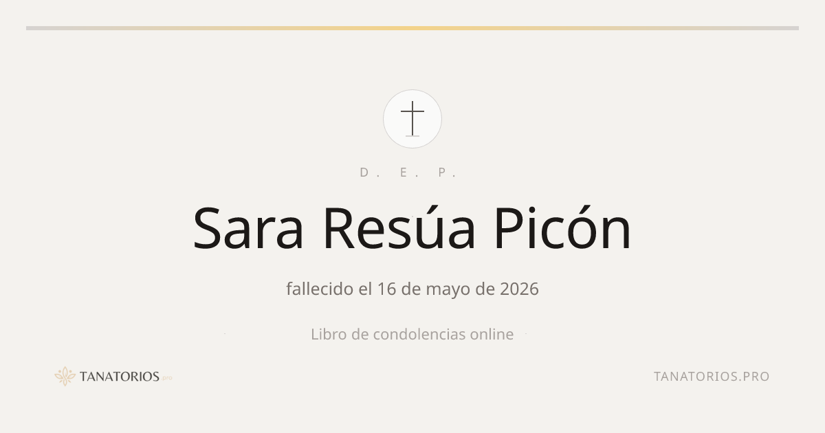 Memorial de Sara Resúa Picón