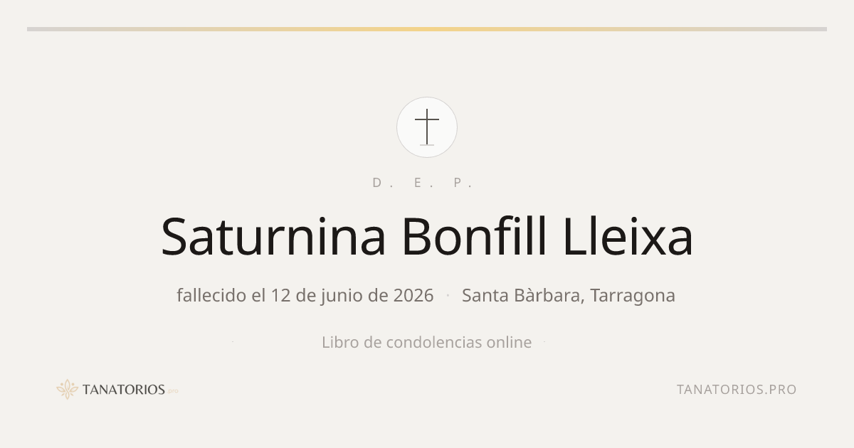 Memorial de Saturnina Bonfill Lleixa