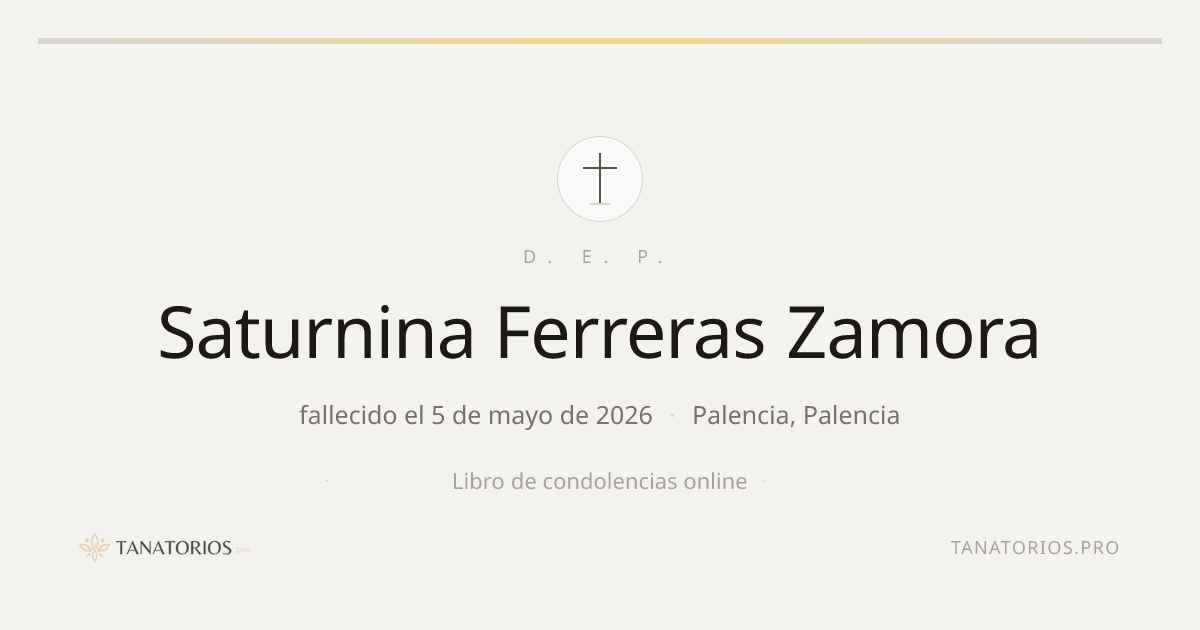 Memorial de Saturnina Ferreras Zamora