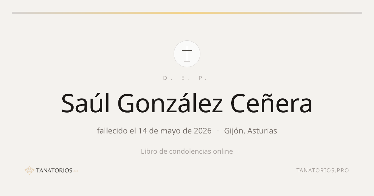 Memorial de Saúl González Ceñera