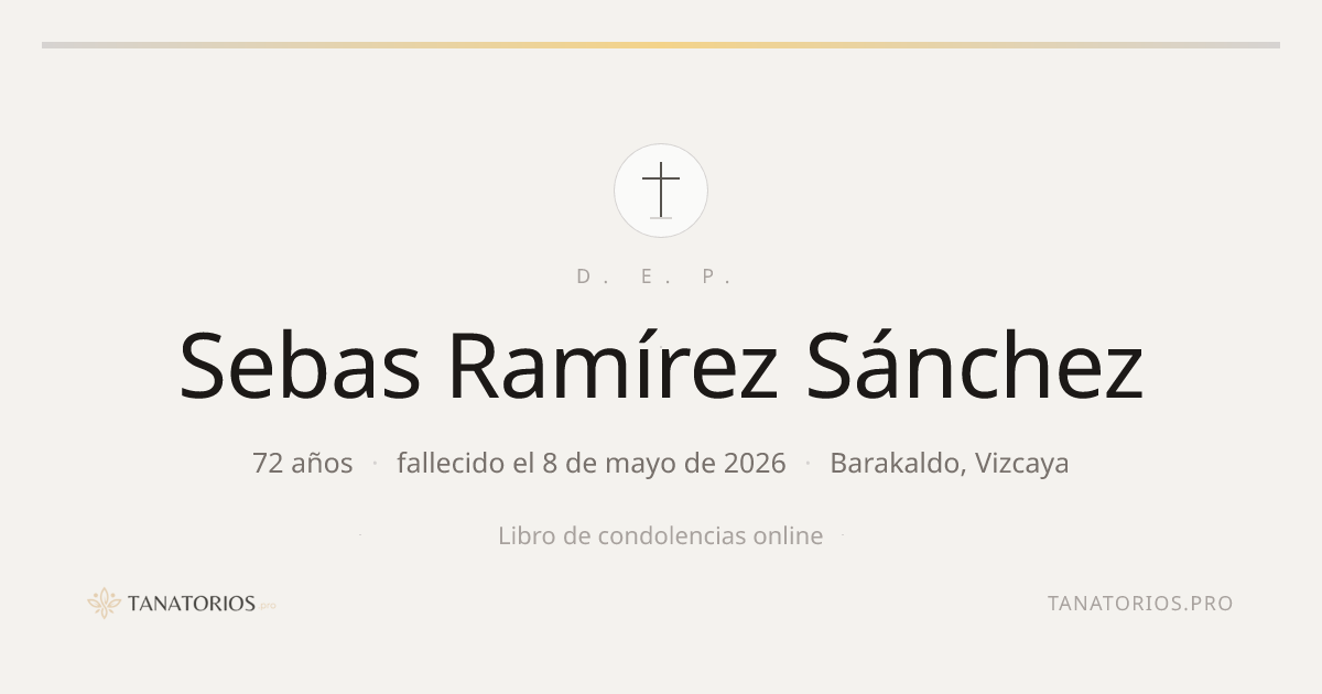 Memorial de Sebas Ramírez Sánchez