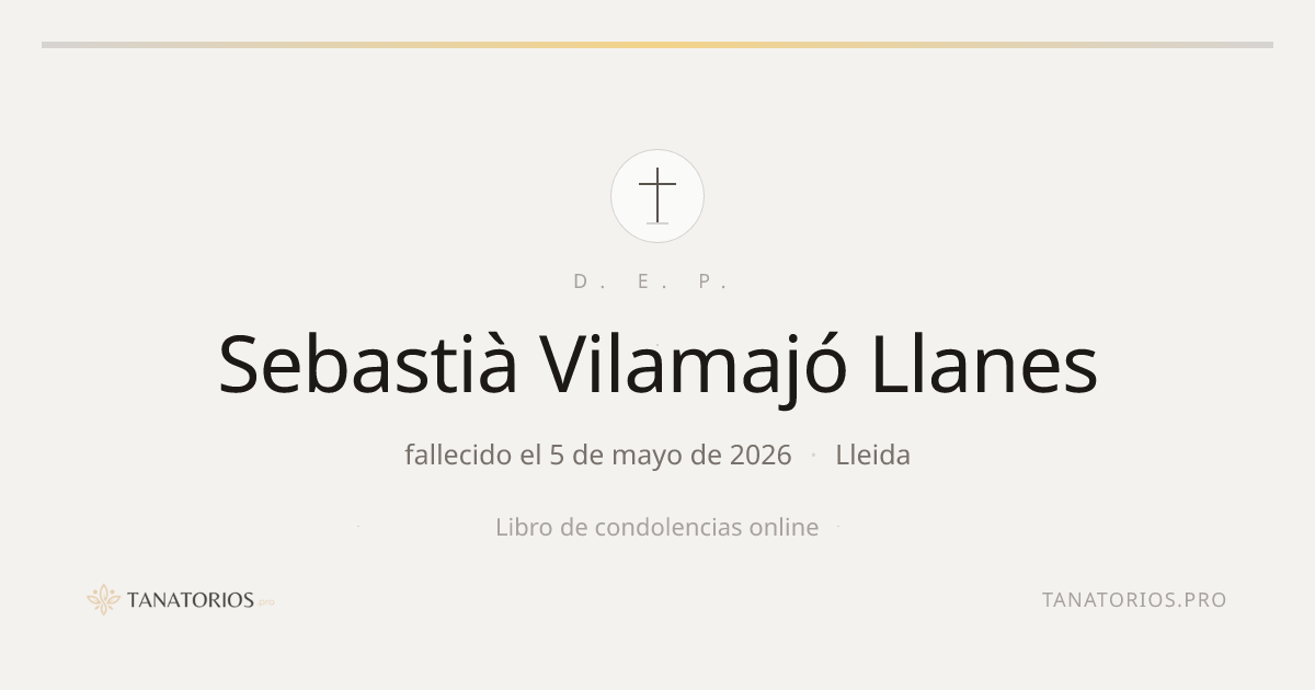 Memorial de Sebastià Vilamajó Llanes