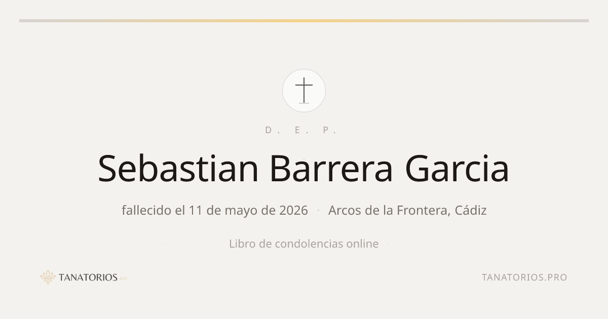 Memorial de Sebastian Barrera Garcia