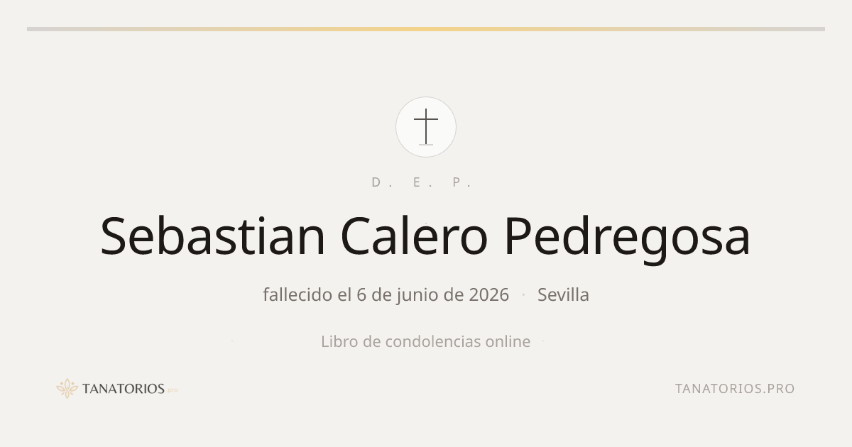 Memorial de Sebastian Calero Pedregosa