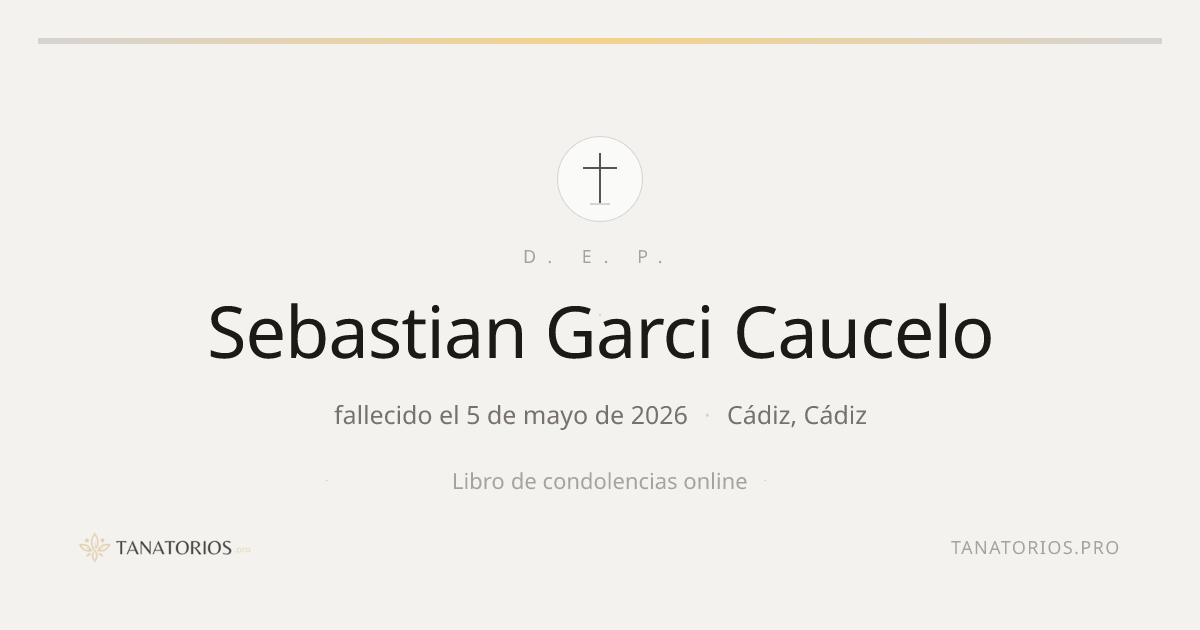 Memorial de Sebastian Garci Caucelo