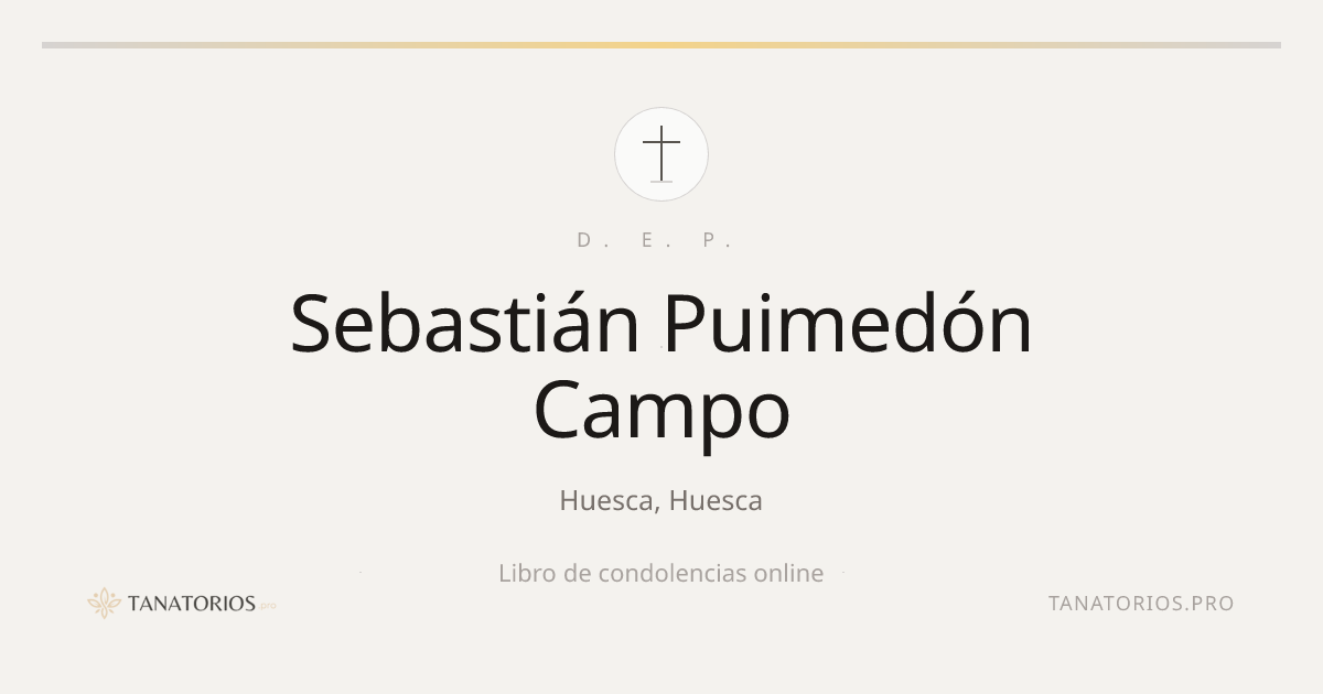 Memorial de Sebastián Puimedón Campo