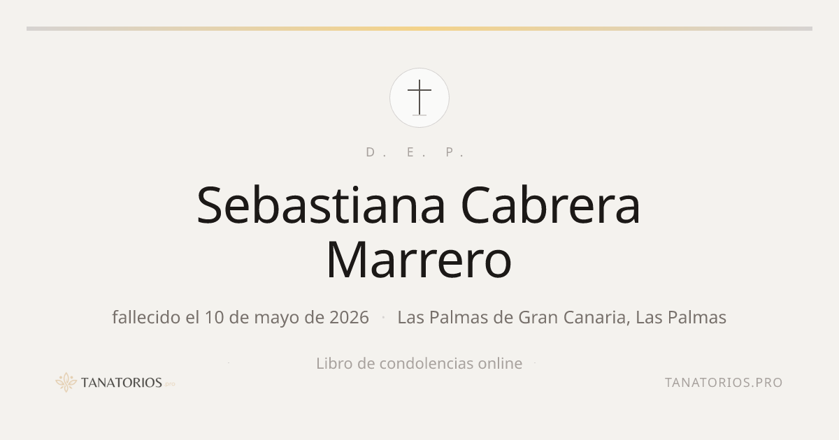 Memorial de Sebastiana Cabrera Marrero