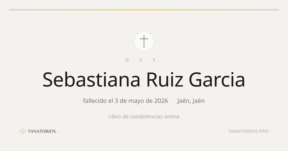 Memorial de Sebastiana Ruiz Garcia