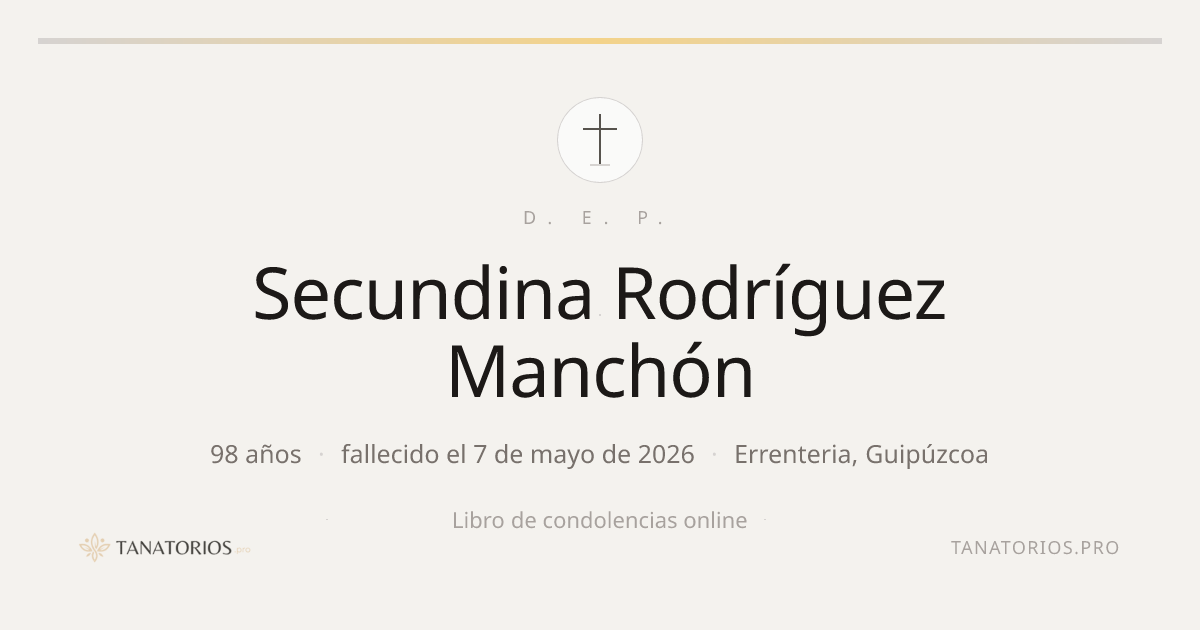 Memorial de Secundina Rodríguez Manchón