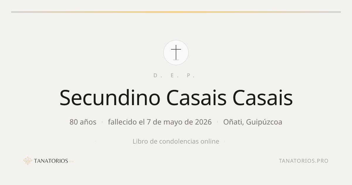 Memorial de Secundino Casais Casais