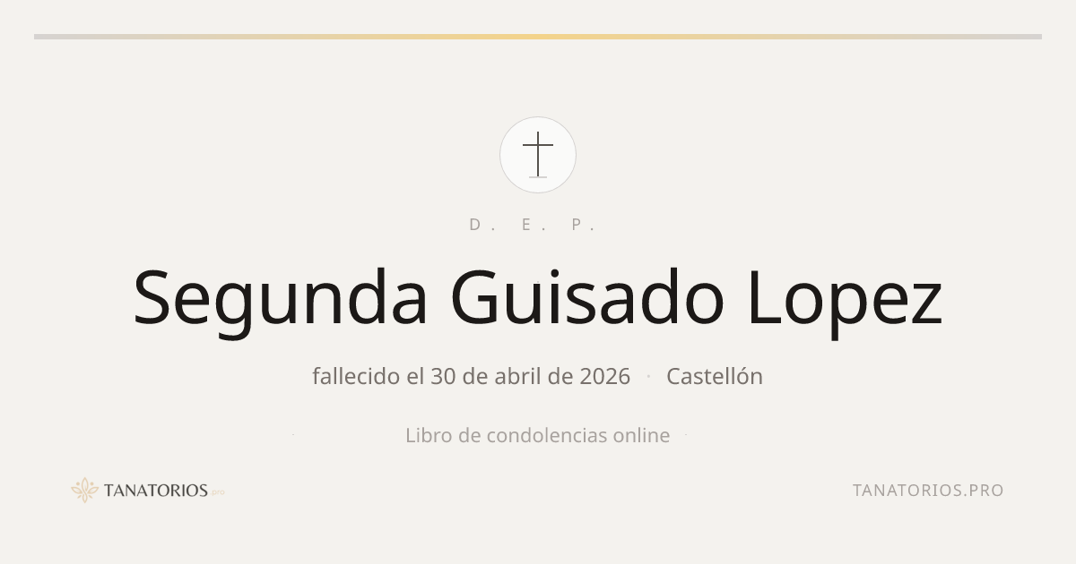 Memorial de Segunda Guisado Lopez