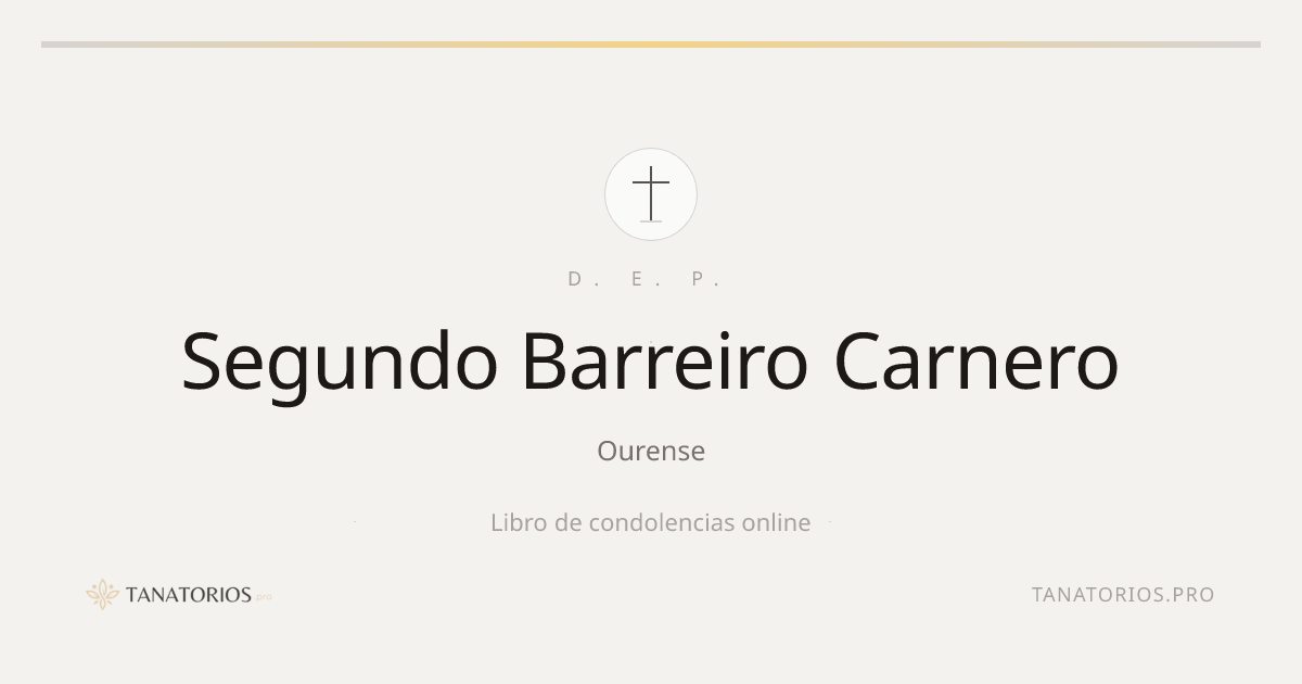 Memorial de Segundo Barreiro Carnero