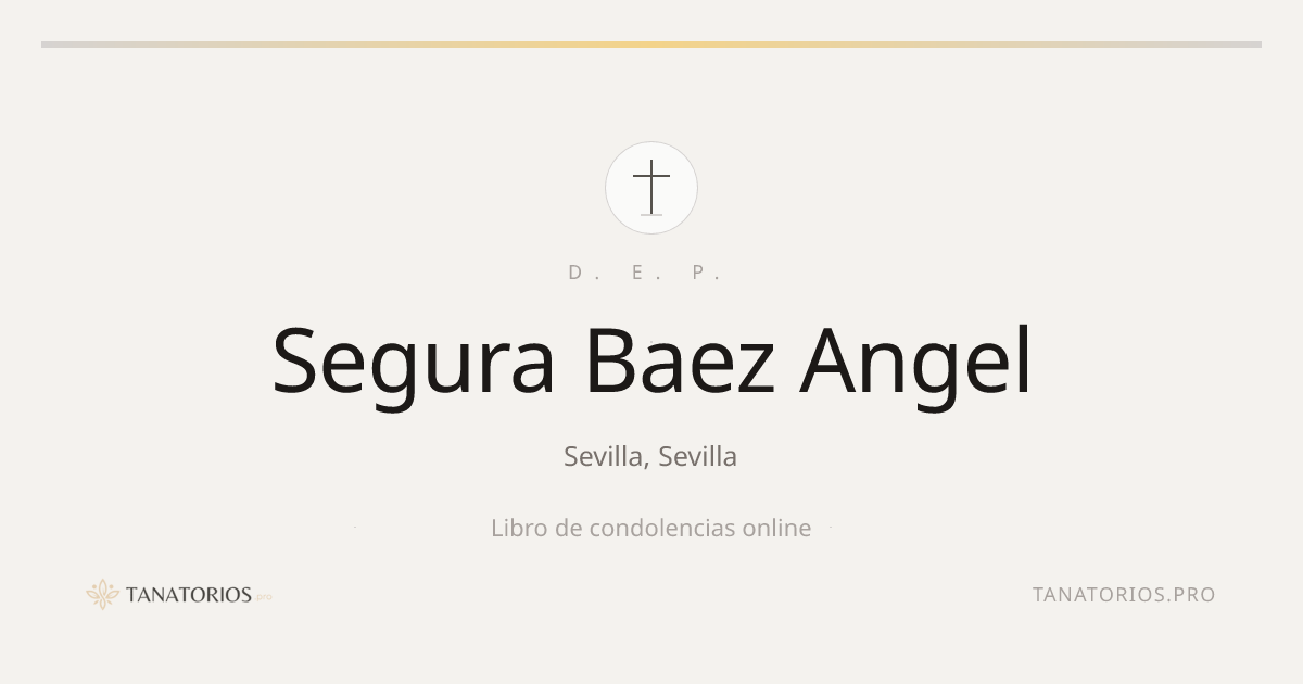 Memorial de Segura Baez Angel